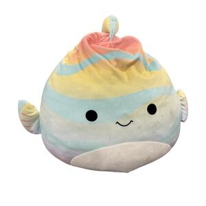 squishmallow Canda colorful fish plush 16 inches EUC